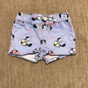 TODDLER GIRL MINNIE MOUSE GAP DENIM SHORTS!!